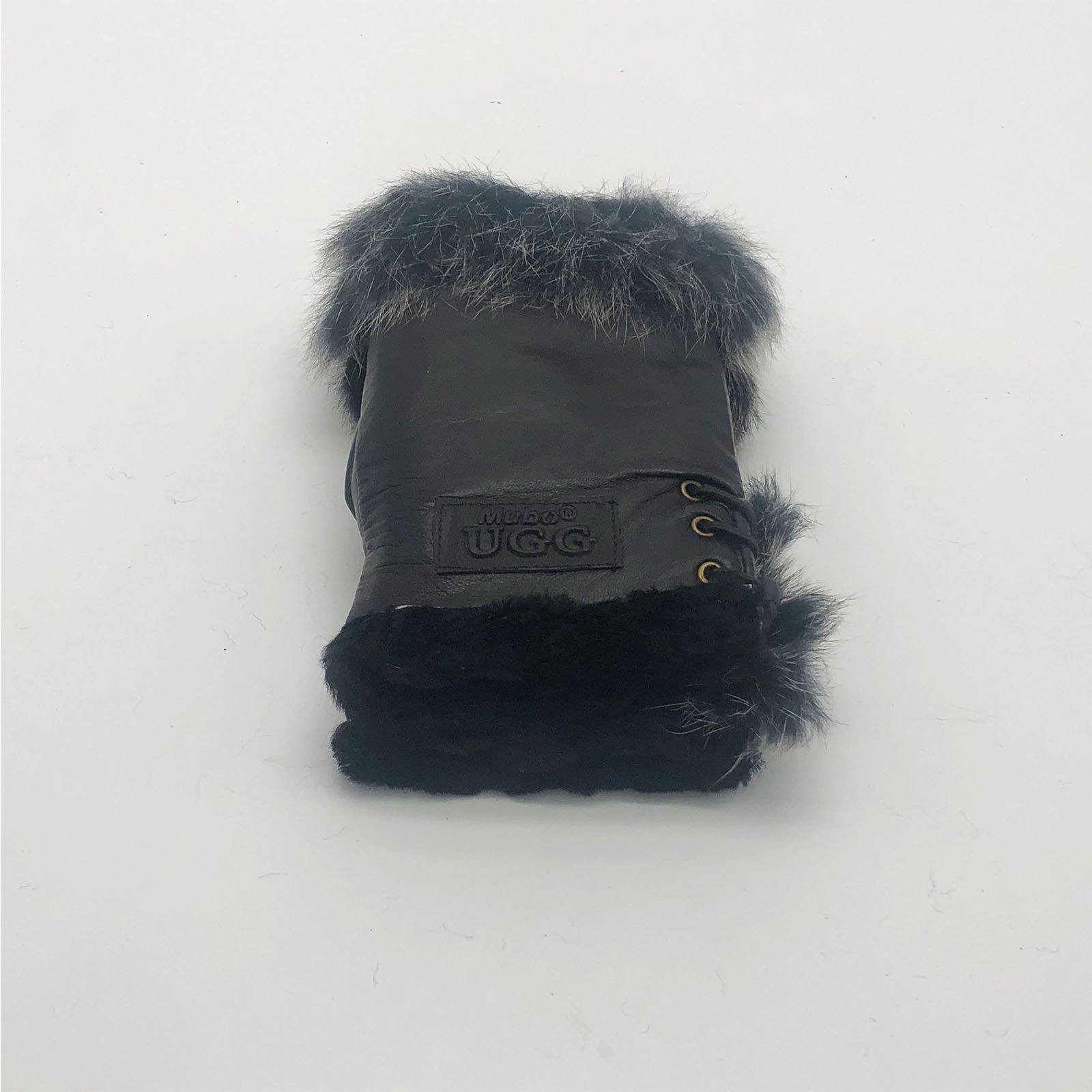 MUBO UGG  GENUINE SHEEPSKIN FINGERLESS GLOVE SH001 SIZE M - UGGFace