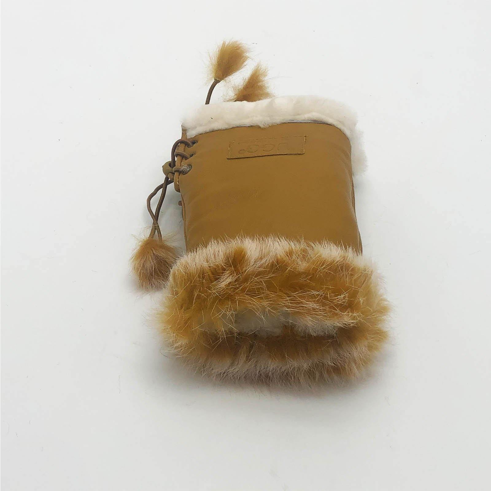 MUBO UGG  GENUINE SHEEPSKIN FINGERLESS GLOVE SH001 SIZE M - UGGFace