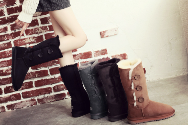 Women 3 Buttons Classic Tall UGG Boots