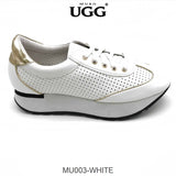 MUBO UGG Women Trendy Leather Sneaker