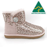 MUBO UGG WOMEN'S AU MADE CLASSIC MINI BUTTON WHTH SWAROVSKI BOOTS(WATER RESISTANT) 36903 - UGGFace