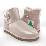 MUBO UGG WOMEN'S AU MADE CLASSIC MINI BUTTON WHTH SWAROVSKI BOOTS(WATER RESISTANT) 36903 - UGGFace