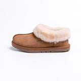 Genuine Merino Sheepskin Ankle Non-slip Home Slipper - UGGFace