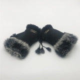 MUBO UGG  GENUINE SHEEPSKIN FINGERLESS GLOVE SH001 SIZE M - UGGFace