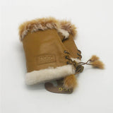 MUBO UGG  GENUINE SHEEPSKIN FINGERLESS GLOVE SH001 SIZE M - UGGFace
