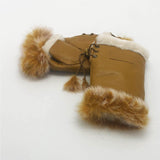 MUBO UGG  GENUINE SHEEPSKIN FINGERLESS GLOVE SH001 SIZE M - UGGFace