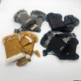 MUBO UGG  GENUINE SHEEPSKIN FINGERLESS GLOVE SH001 SIZE M - UGGFace
