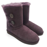 MACARTHUR WOMEN'S Premium Sheepskin Classic 2 Buttons Short UGG Boots #MA3324 - UGGFace