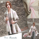 Angla Wool Travel Bed Rug and Throw/Shawl Size 140*160 - UGGFace