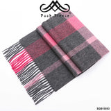 POSH FLEECE Pure Wool Luxurious Scarf with Fringed Trim SGB10053