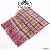 POSH FLEECE Pure Wool Luxurious Scarf with Fringed Trim SGB10034