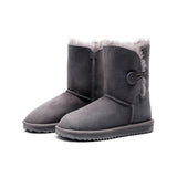 MUBO UGG Women Button Classic UGG BOOTS - Grey