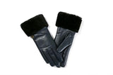SL111 - LEATHTER UPPER Genuine Shearling Sheepskin GLOVE(NAPPA NAVY) - UGGFace