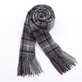 POSH FLEECE Pure Wool Luxurious Scarf with Fringed Trim SGB10035