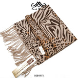 POSH FLEECE Pure Wool Luxurious Scarf with Fringed Trim SGB10073
