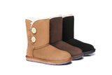 AS Twin Buttons Short UGG Boots